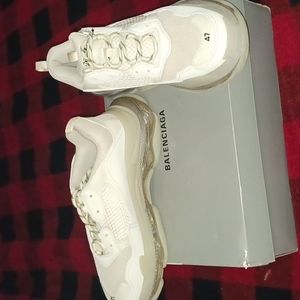 Balenciaga sneakers,size 13..Tan/Off white clear bottom